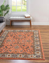 Casablanca Tapestry Collection Area Rug -  Marrakech (Salmon) Rectangle Salmon  lifestyle 2