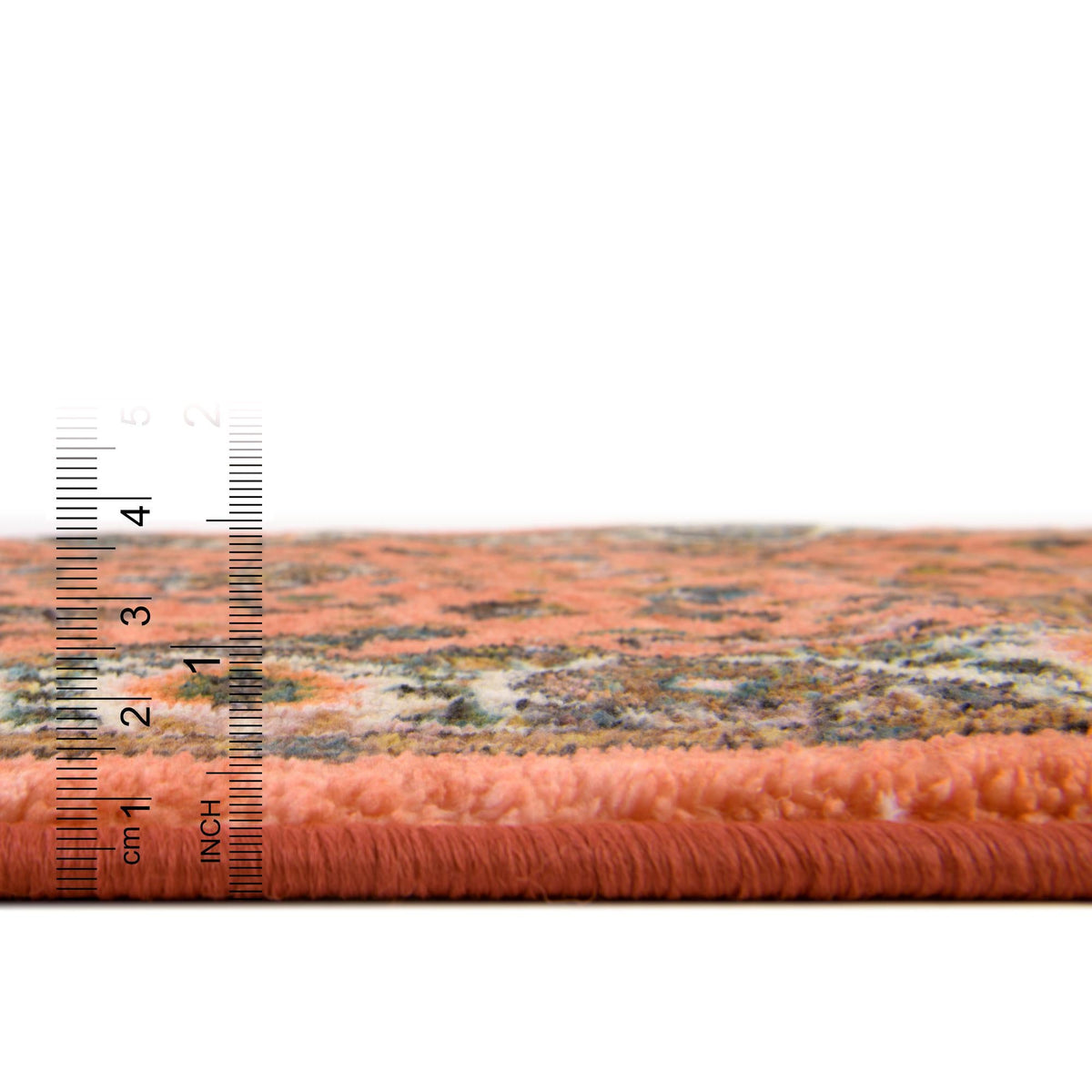Casablanca Tapestry Collection Area Rug -  Marrakech (Salmon) Rectangle Salmon  lifestyle 4