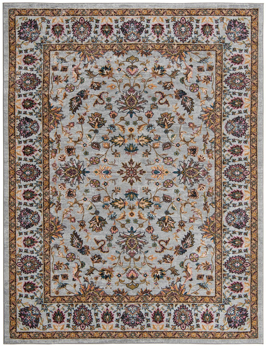 Casablanca Tapestry Collection Area Rug -  Marrakech (Cloud Gray) Rectangle Cloud Gray Main