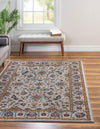 Casablanca Tapestry Collection Area Rug -  Marrakech (Cloud Gray) Rectangle Cloud Gray  lifestyle 2