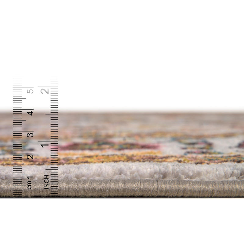 Casablanca Tapestry Collection Area Rug -  Marrakech (Cloud Gray) Rectangle Cloud Gray  lifestyle 4