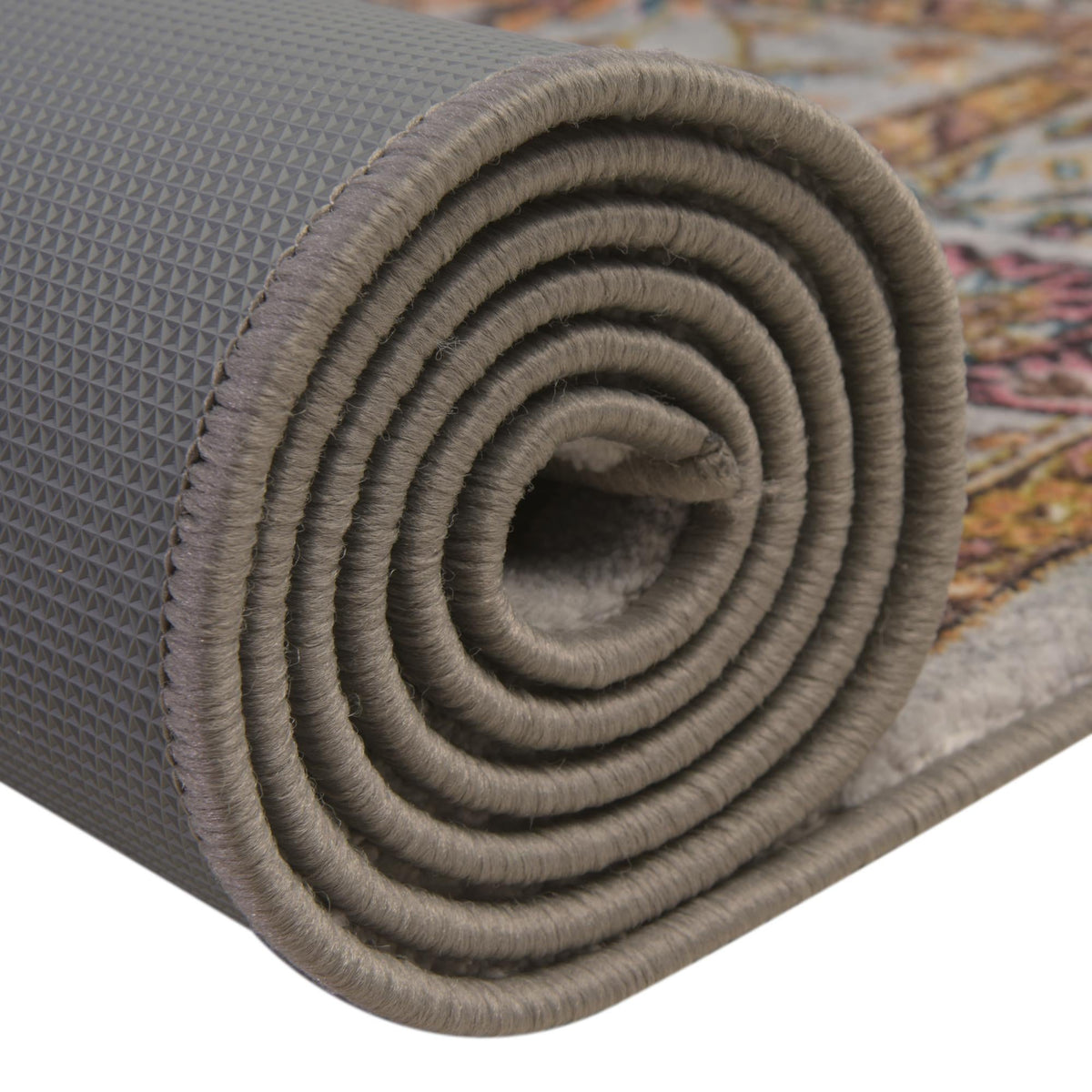 Casablanca Tapestry Collection Area Rug -  Marrakech (Cloud Gray) Rectangle Cloud Gray  lifestyle 11