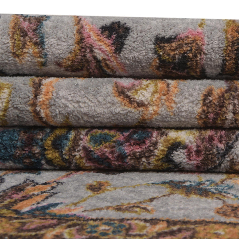 Casablanca Tapestry Collection Area Rug -  Marrakech (Cloud Gray) Rectangle Cloud Gray  lifestyle 13