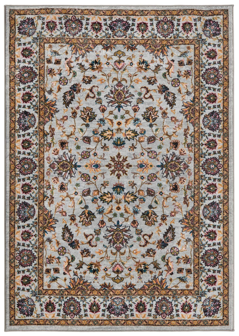 Casablanca Tapestry Collection Area Rug -  Marrakech (Cloud Gray) Rectangle Cloud Gray  lifestyle 2