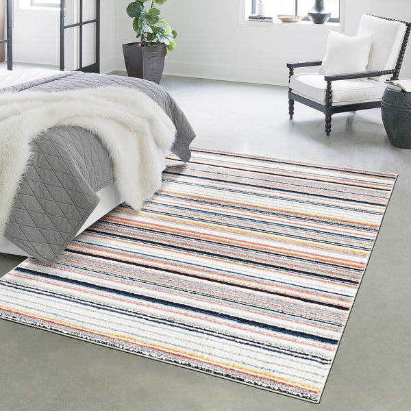 Marrakech Mosaic Collection Area Rug - Casablanca Rectangle Ivory  lifestyle 18