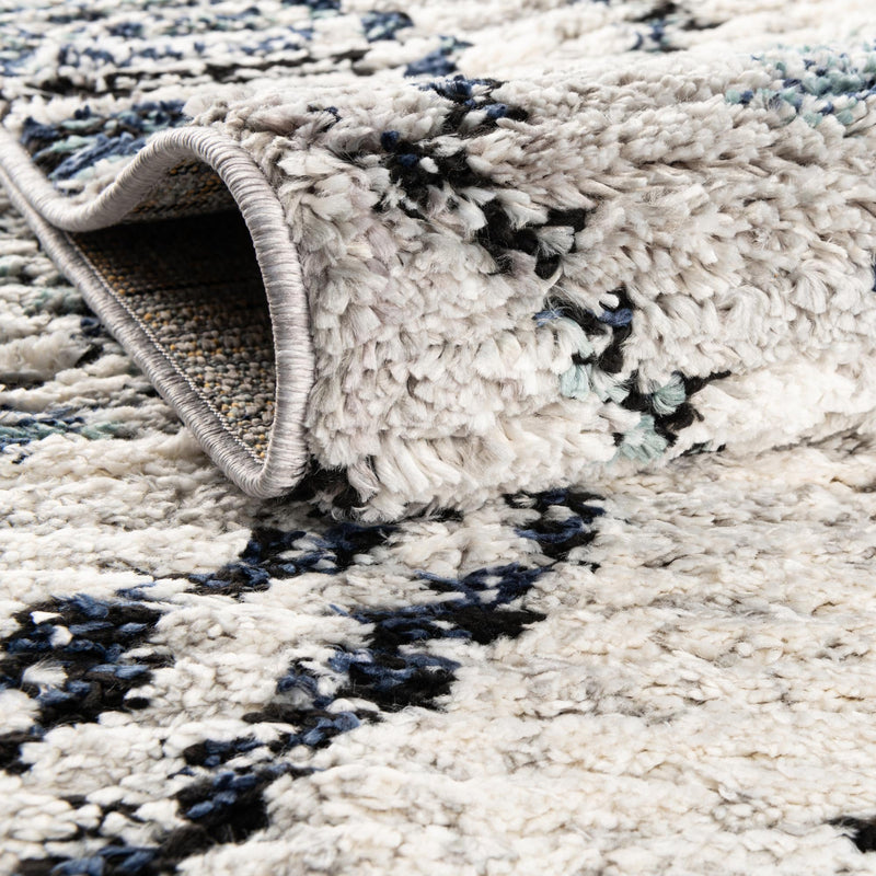 Marrakech Mosaic Collection Area Rug -  Atlas Rectangle Blue Gray  lifestyle 5
