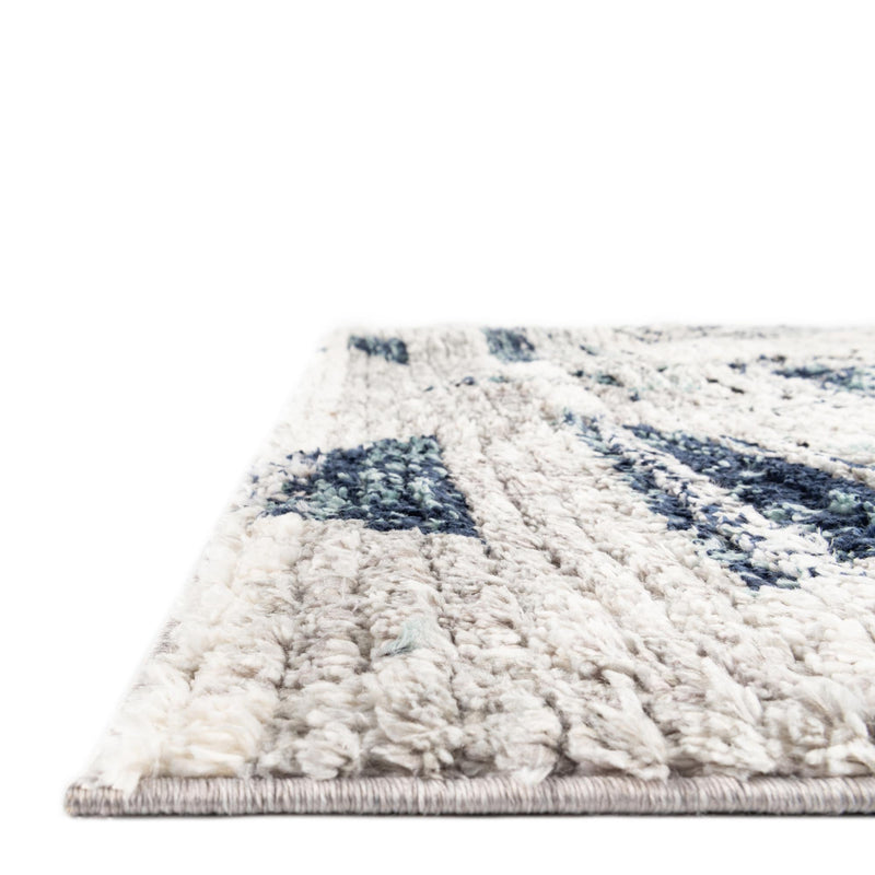 Marrakech Mosaic Collection Area Rug -  Atlas Rectangle Blue Gray  lifestyle 6
