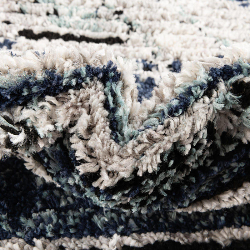 Marrakech Mosaic Collection Area Rug -  Atlas Rectangle Blue Gray  lifestyle 7