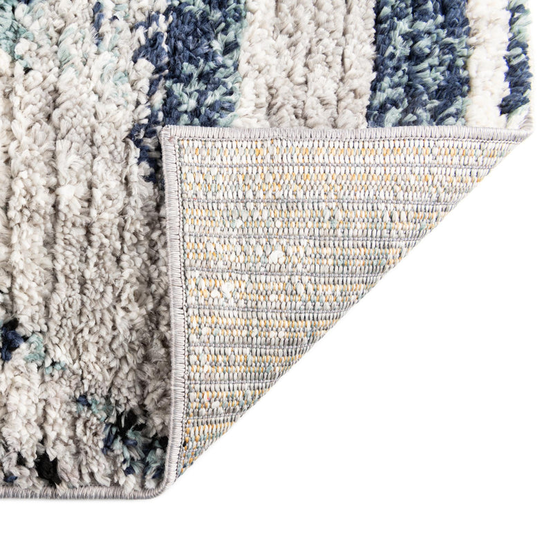 Marrakech Mosaic Collection Area Rug -  Atlas Rectangle Blue Gray  lifestyle 8