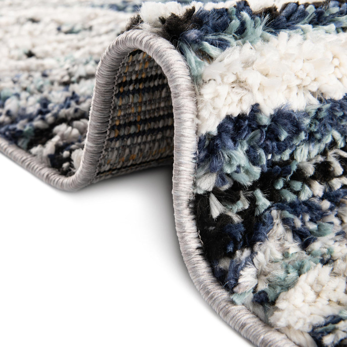 Marrakech Mosaic Collection Area Rug -  Atlas Rectangle Blue Gray  lifestyle 9