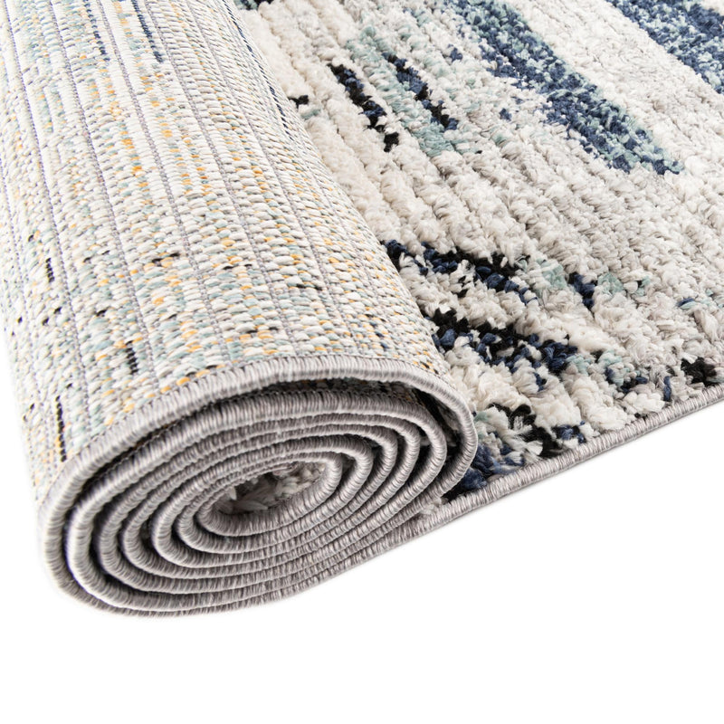 Marrakech Mosaic Collection Area Rug -  Atlas Rectangle Blue Gray  lifestyle 11