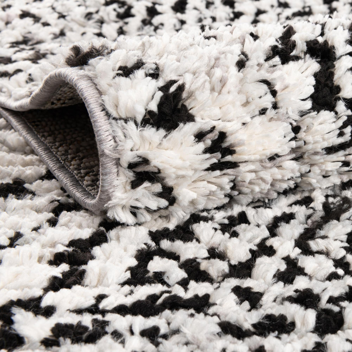 Marrakech Mosaic Collection Area Rug -  Medina Rectangle Black and White  lifestyle 7