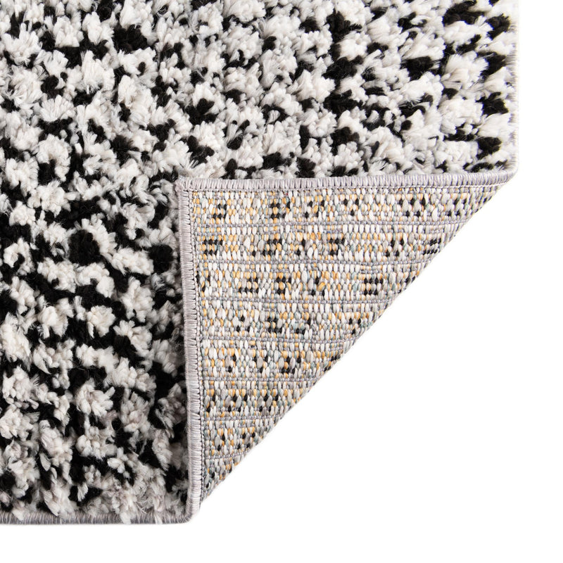 Marrakech Mosaic Collection Area Rug -  Medina Rectangle Black and White  lifestyle 10