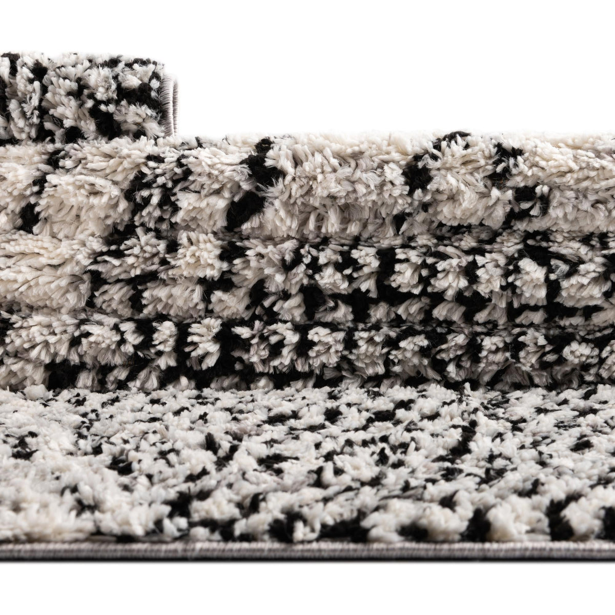 Marrakech Mosaic Collection Area Rug -  Medina Rectangle Black and White  lifestyle 15