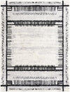 Marrakech Mosaic Collection Area Rug -  Sahara Rectangle Black and White  lifestyle 3