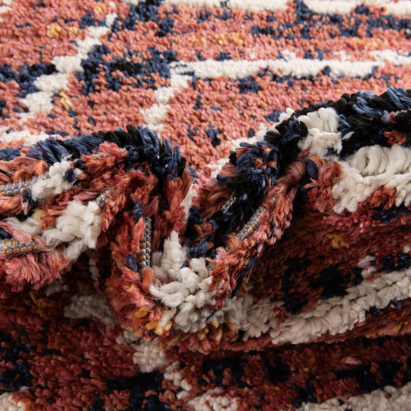 Marrakech Mosaic Collection Area Rug -  Tangier Rectangle Rust Orange  lifestyle 14