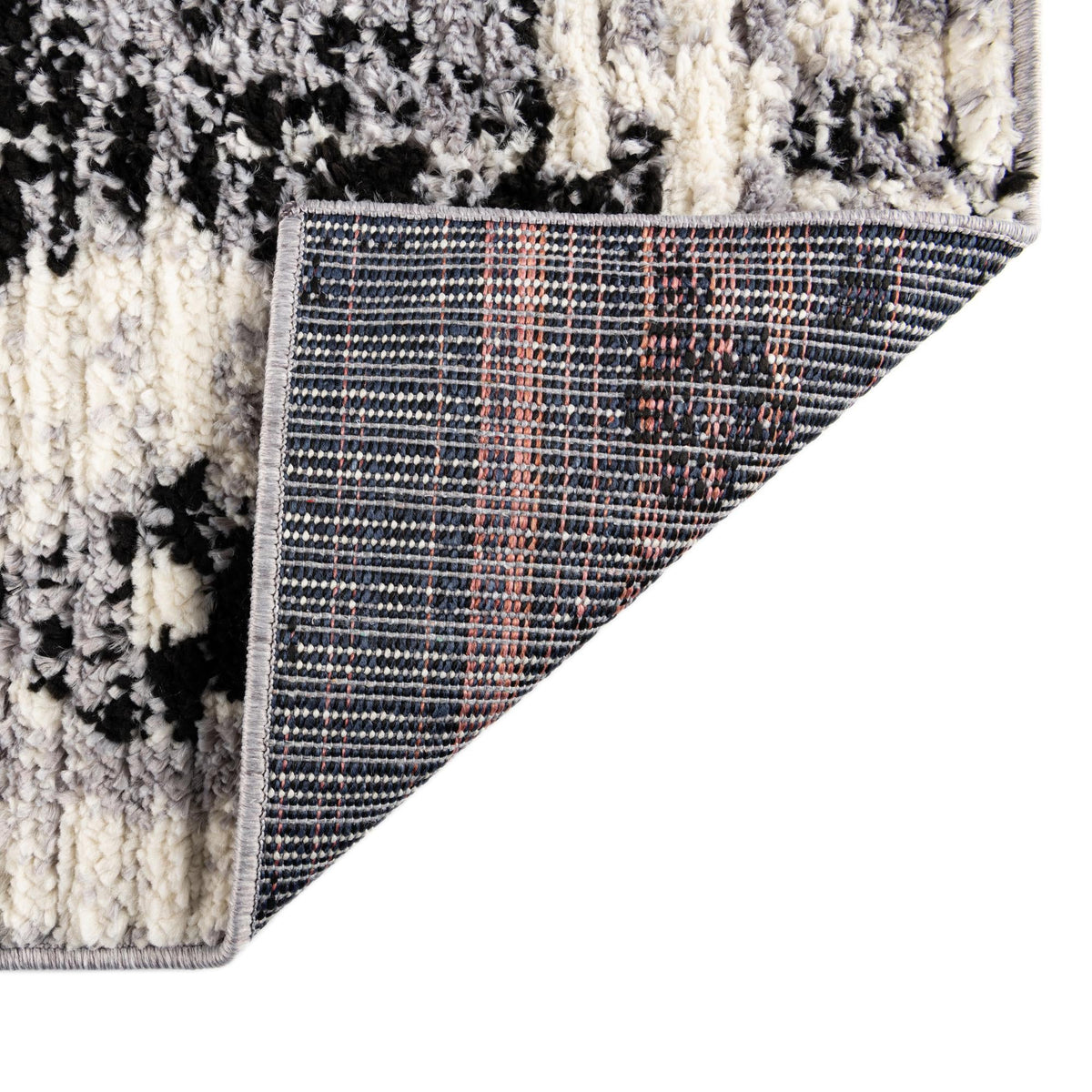 Marrakech Mosaic Collection Area Rug -  Rabat Rectangle Black and White  lifestyle 23