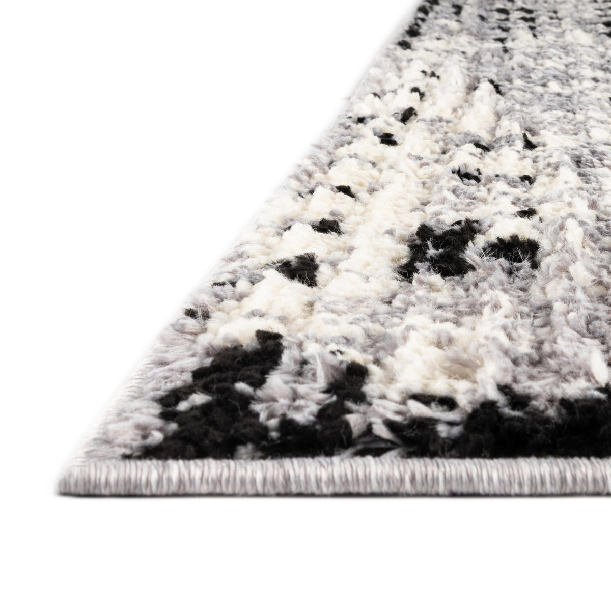Marrakech Mosaic Collection Area Rug -  Rabat Octagon Black and White  lifestyle 67