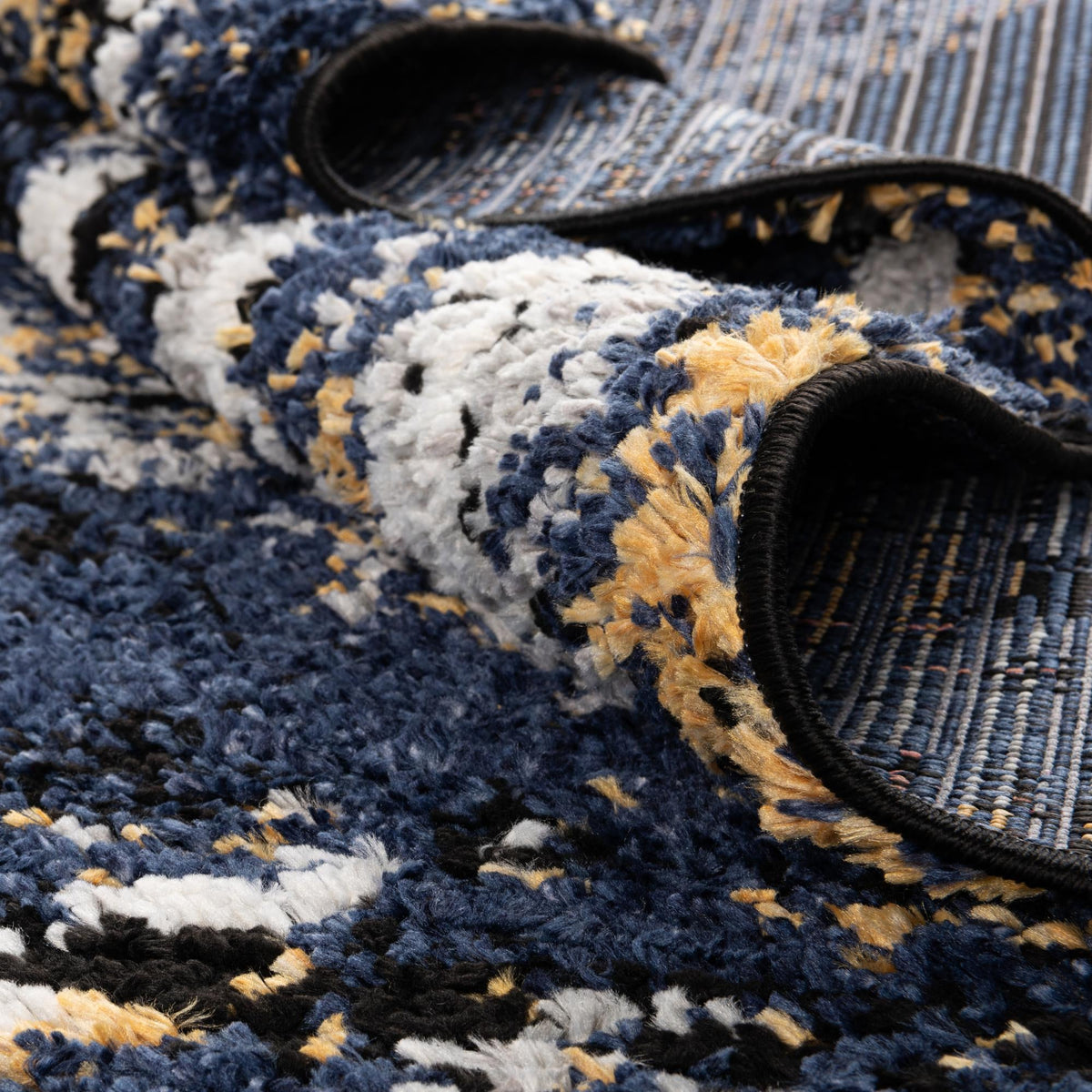Marrakech Mosaic Collection Area Rug -  Rabat Rectangle Blue  lifestyle 36