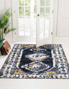 Marrakech Mosaic Collection Area Rug -  Rabat Square Blue  lifestyle 52
