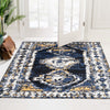 Marrakech Mosaic Collection Area Rug -  Rabat Square Blue  lifestyle 99