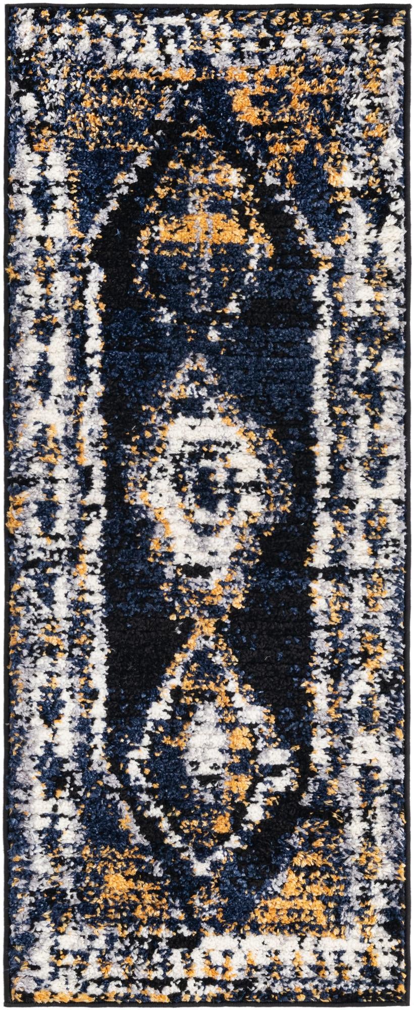 Marrakech Mosaic Collection Area Rug -  Rabat Runner Blue  lifestyle 49