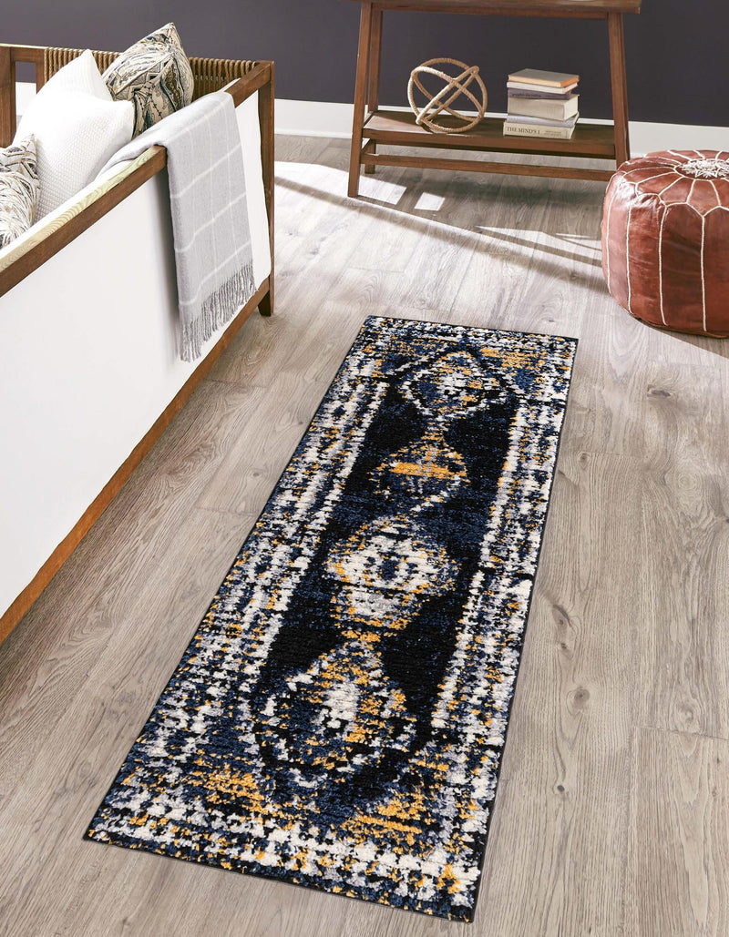 Marrakech Mosaic Collection Area Rug -  Rabat Runner Blue  lifestyle 53