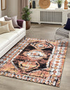 Marrakech Mosaic Collection Area Rug -  Rabat Rectangle Terracotta  lifestyle 4