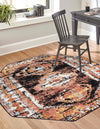 Marrakech Mosaic Collection Area Rug -  Rabat Octagon Terracotta  lifestyle 59