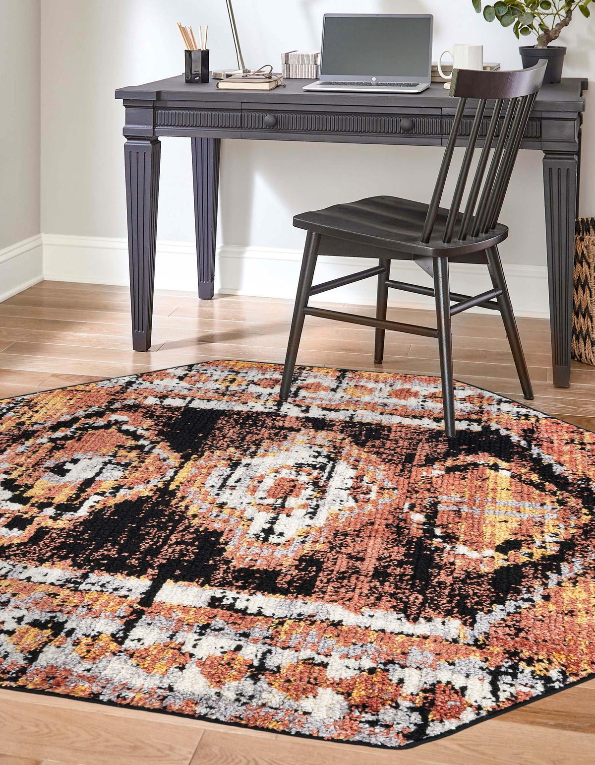 Marrakech Mosaic Collection Area Rug -  Rabat Octagon Terracotta  lifestyle 68