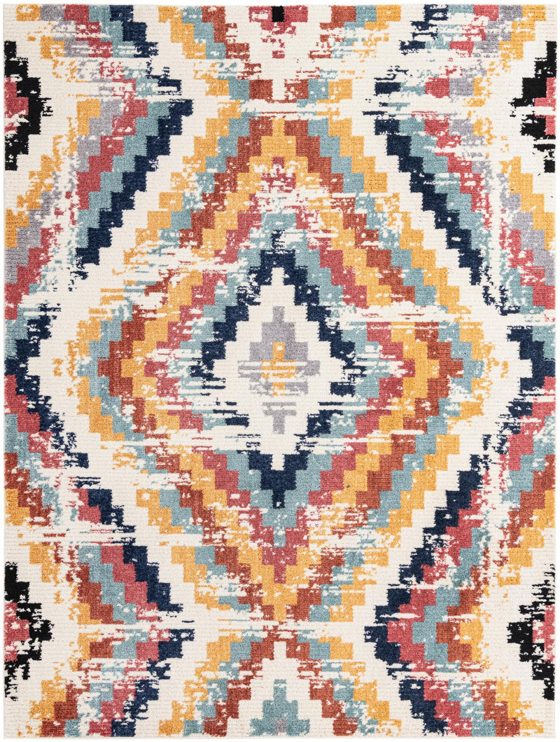 Marrakech Mosaic Collection Area Rug -  Chefchaouen Rectangle Ivory Main