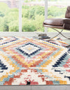 Marrakech Mosaic Collection Area Rug -  Chefchaouen Rectangle Ivory  lifestyle 2