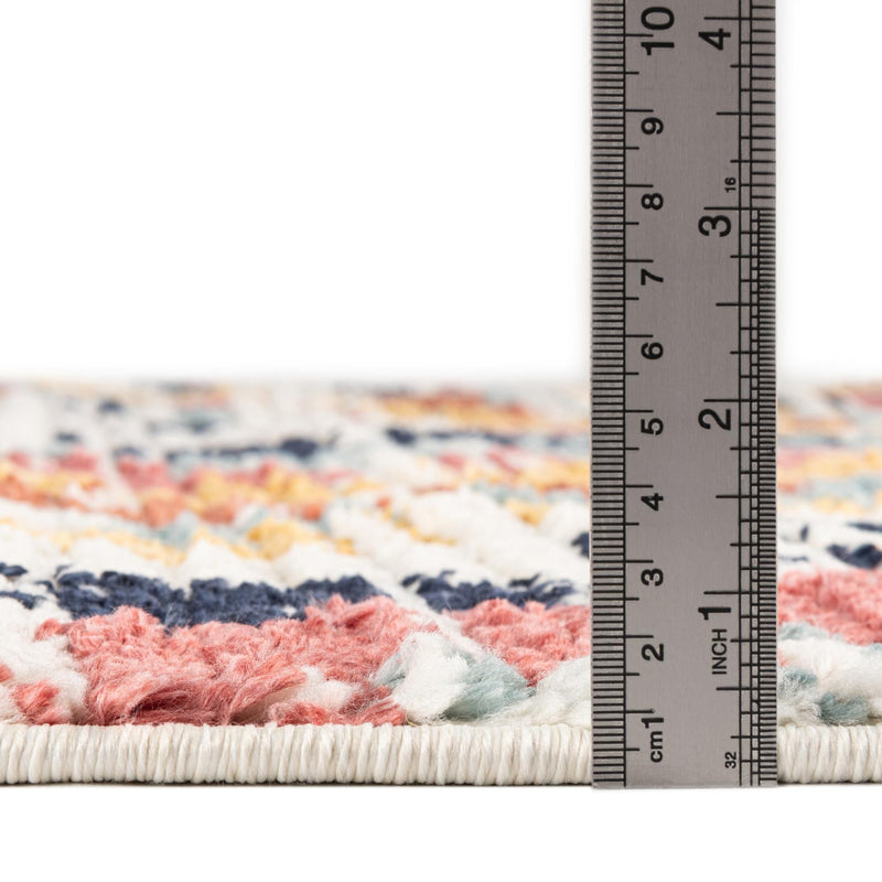 Marrakech Mosaic Collection Area Rug -  Chefchaouen Rectangle Ivory  lifestyle 3