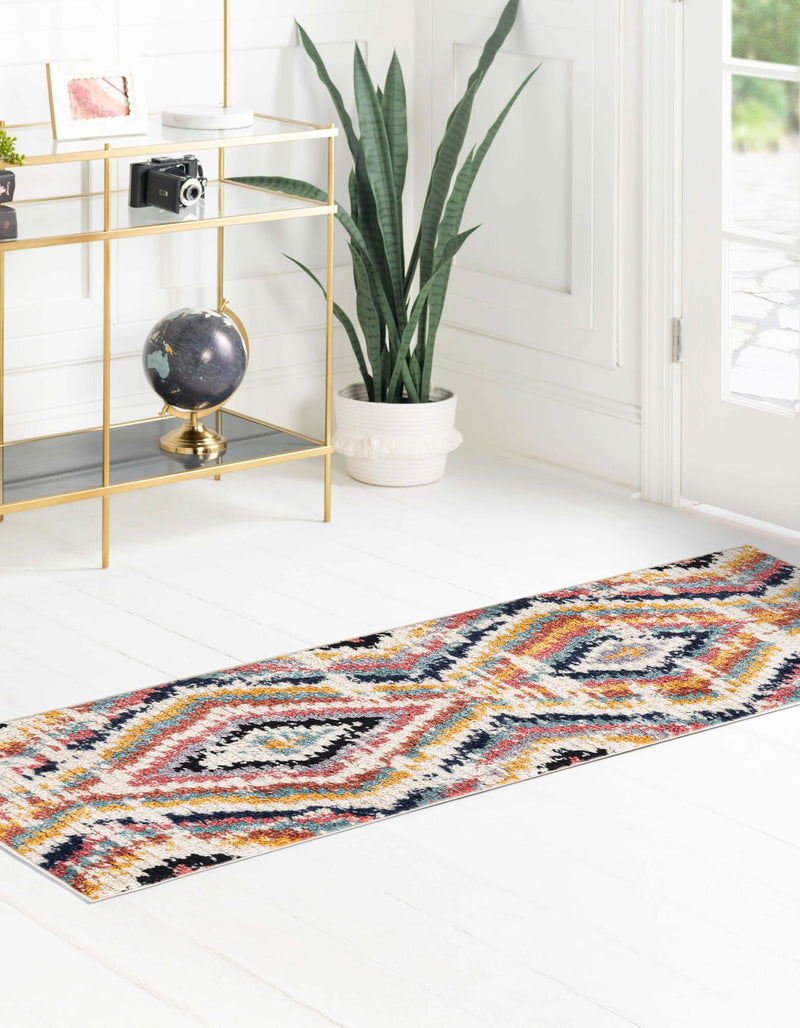 Marrakech Mosaic Collection Area Rug -  Chefchaouen Runner Ivory  lifestyle 21