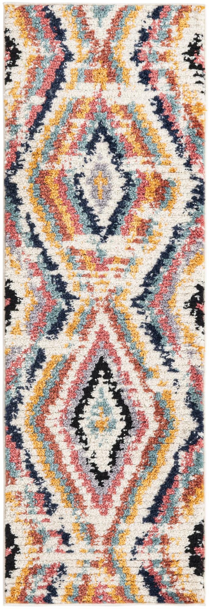 Marrakech Mosaic Collection Area Rug -  Chefchaouen Runner Ivory  lifestyle 16