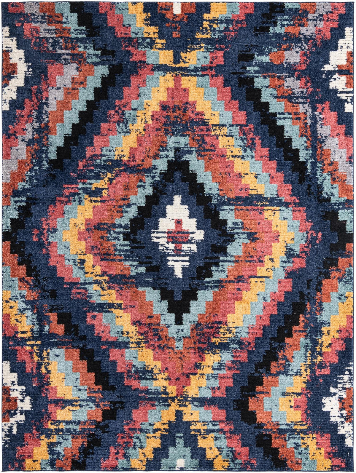 Marrakech Mosaic Collection Area Rug -  Chefchaouen Rectangle Blue  lifestyle 2