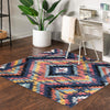 Marrakech Mosaic Collection Area Rug -  Chefchaouen Square Blue  lifestyle 79