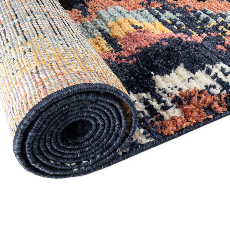 Marrakech Mosaic Collection Area Rug -  Chefchaouen Square Blue  lifestyle 62
