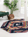 Marrakech Mosaic Collection Area Rug -  Chefchaouen Octagon Blue  lifestyle 23
