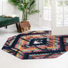 Marrakech Mosaic Collection Area Rug -  Chefchaouen Octagon Blue  lifestyle 80