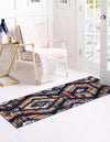 Marrakech Mosaic Collection Area Rug -  Chefchaouen Runner Blue  lifestyle 24