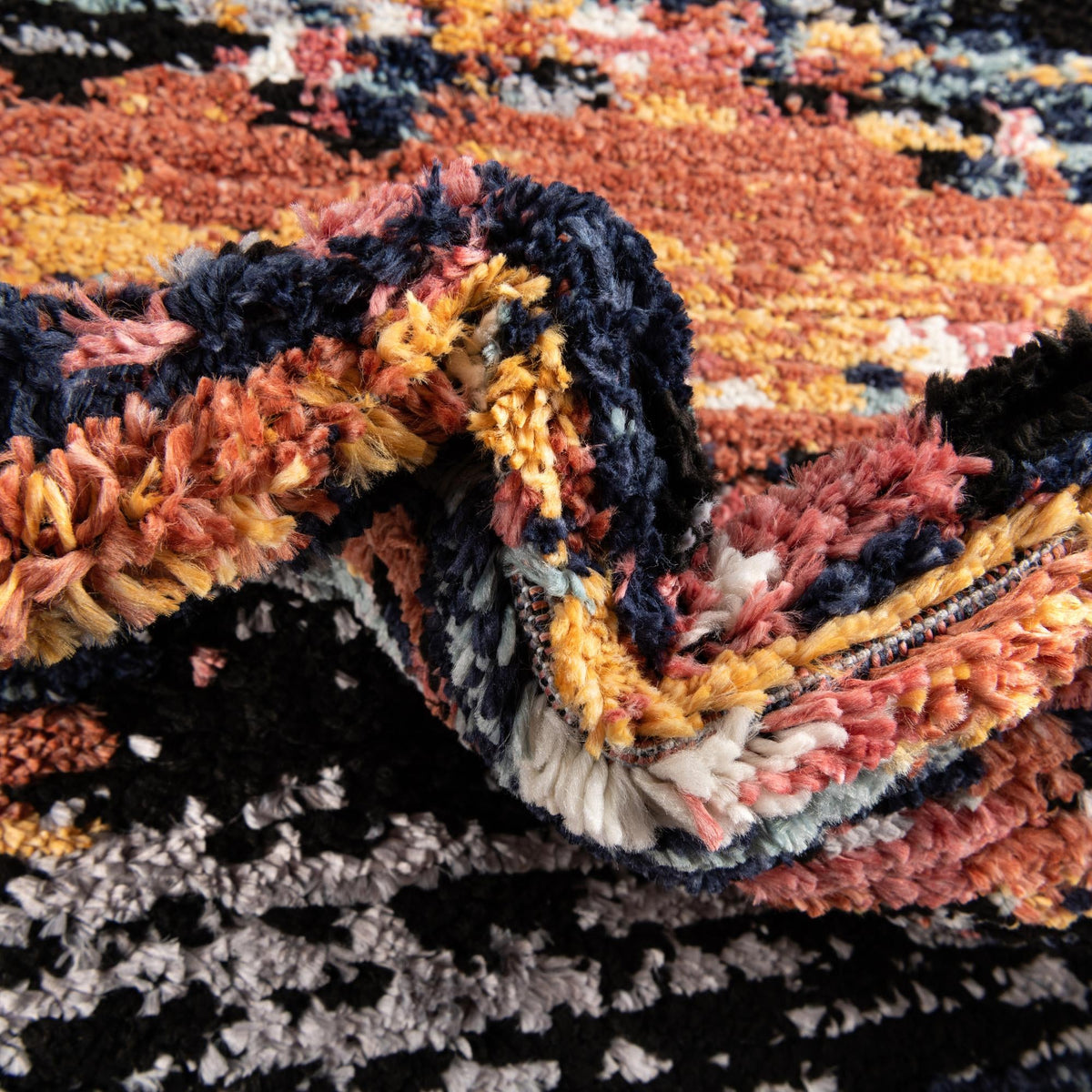 Marrakech Mosaic Collection Area Rug -  Berber Rectangle Multi  lifestyle 7
