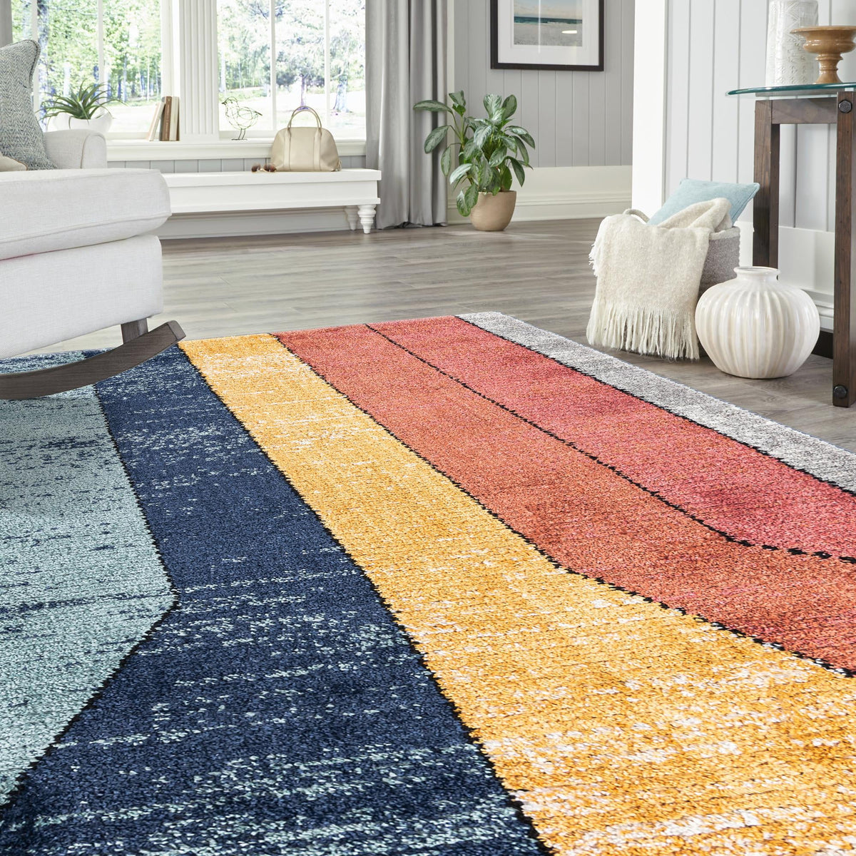 Marrakech Mosaic Collection Area Rug -  Agadir Rectangle Multi  lifestyle 15