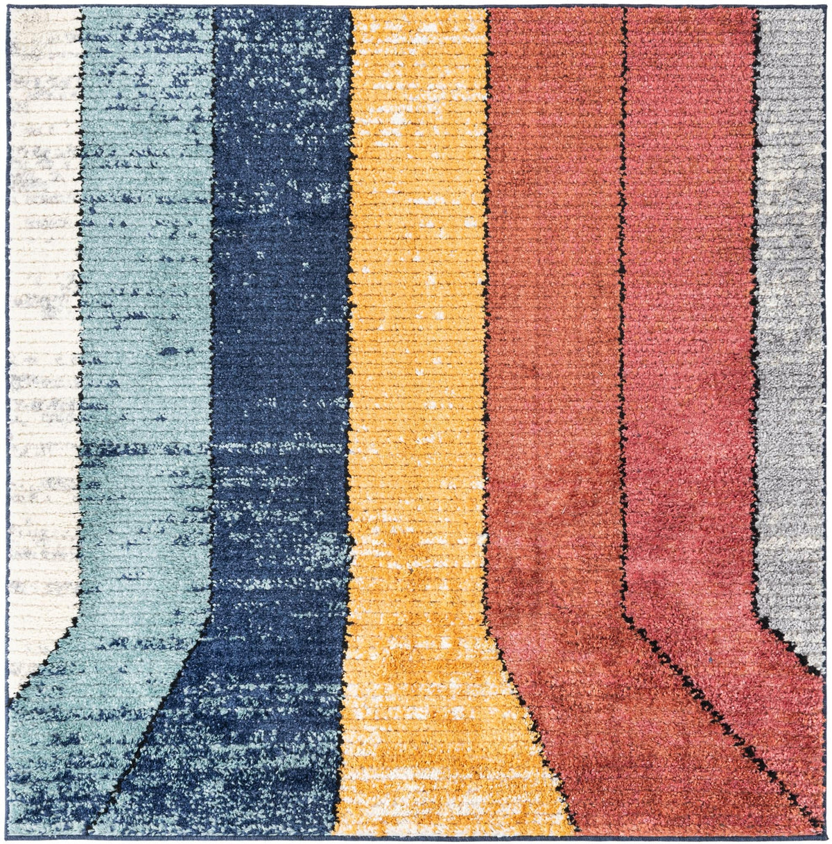 Marrakech Mosaic Collection Area Rug -  Agadir Square Multi  lifestyle 16
