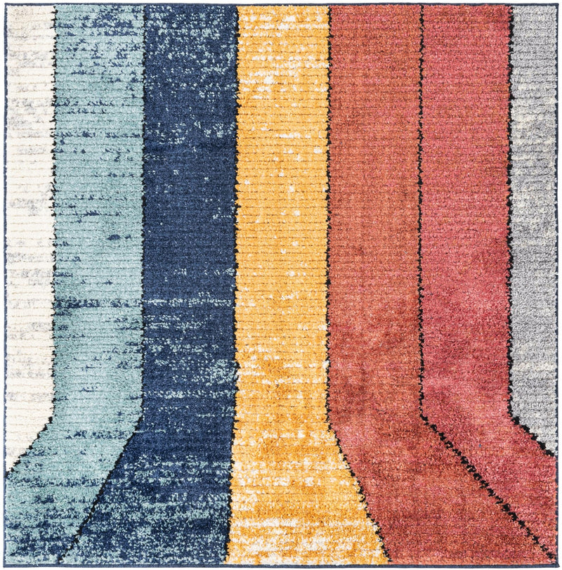 Marrakech Mosaic Collection Area Rug -  Agadir Square Multi  lifestyle 16