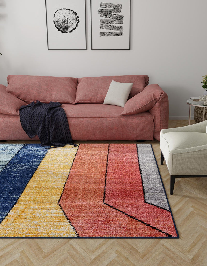 Marrakech Mosaic Collection Area Rug -  Agadir Square Multi  lifestyle 25