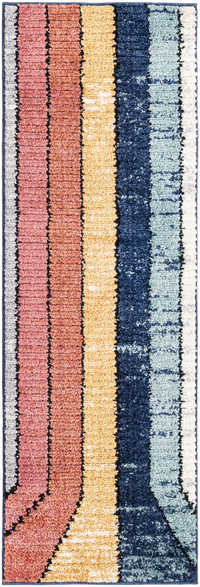 Marrakech Mosaic Collection Area Rug -  Agadir Runner Multi  lifestyle 19
