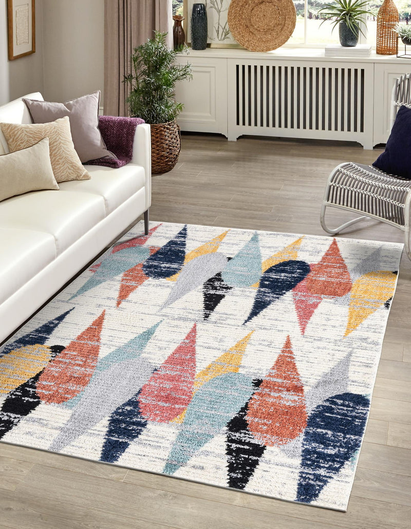 Marrakech Mosaic Collection Area Rug -  Essaouira Rectangle Ivory  lifestyle 4