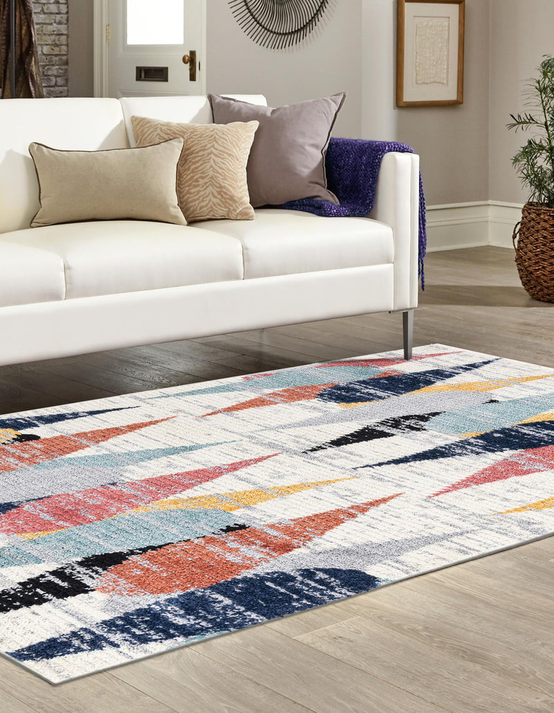 Marrakech Mosaic Collection Area Rug -  Essaouira Rectangle Ivory  lifestyle 6