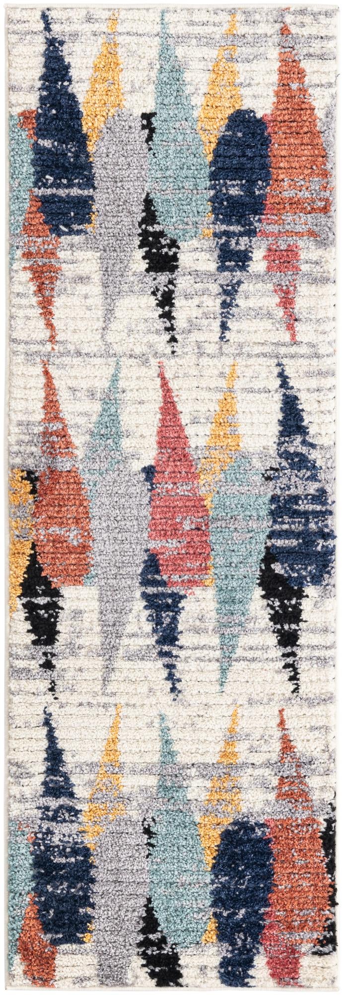 Marrakech Mosaic Collection Area Rug -  Essaouira Runner Ivory  lifestyle 36
